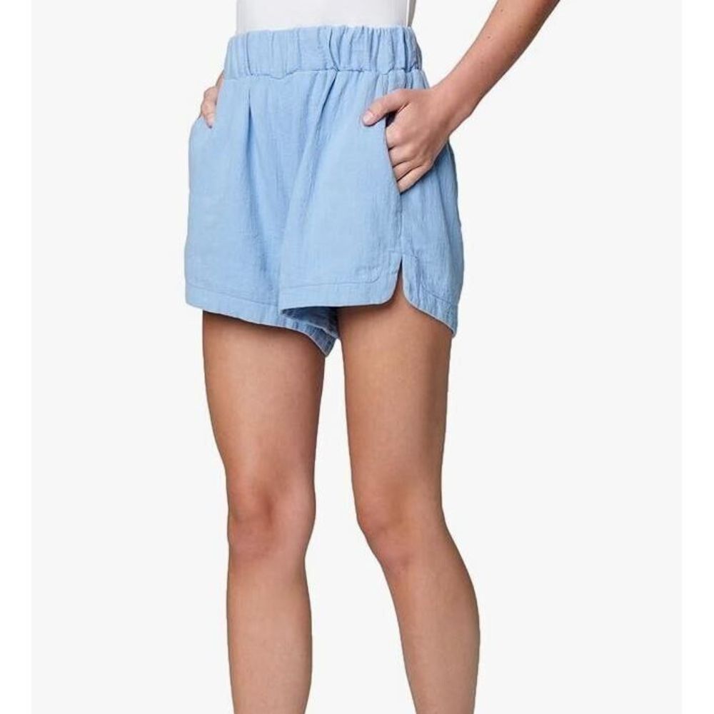 NWT BLANK NYC Linen Blend Pull On Shorts In‎ Hall Pass Size Large